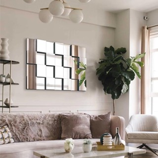 Espelho 3D Grande De Parede Liverpool Decorativo Para Sala Quarto Cozinha Maquiagem em Oferta na Shopee