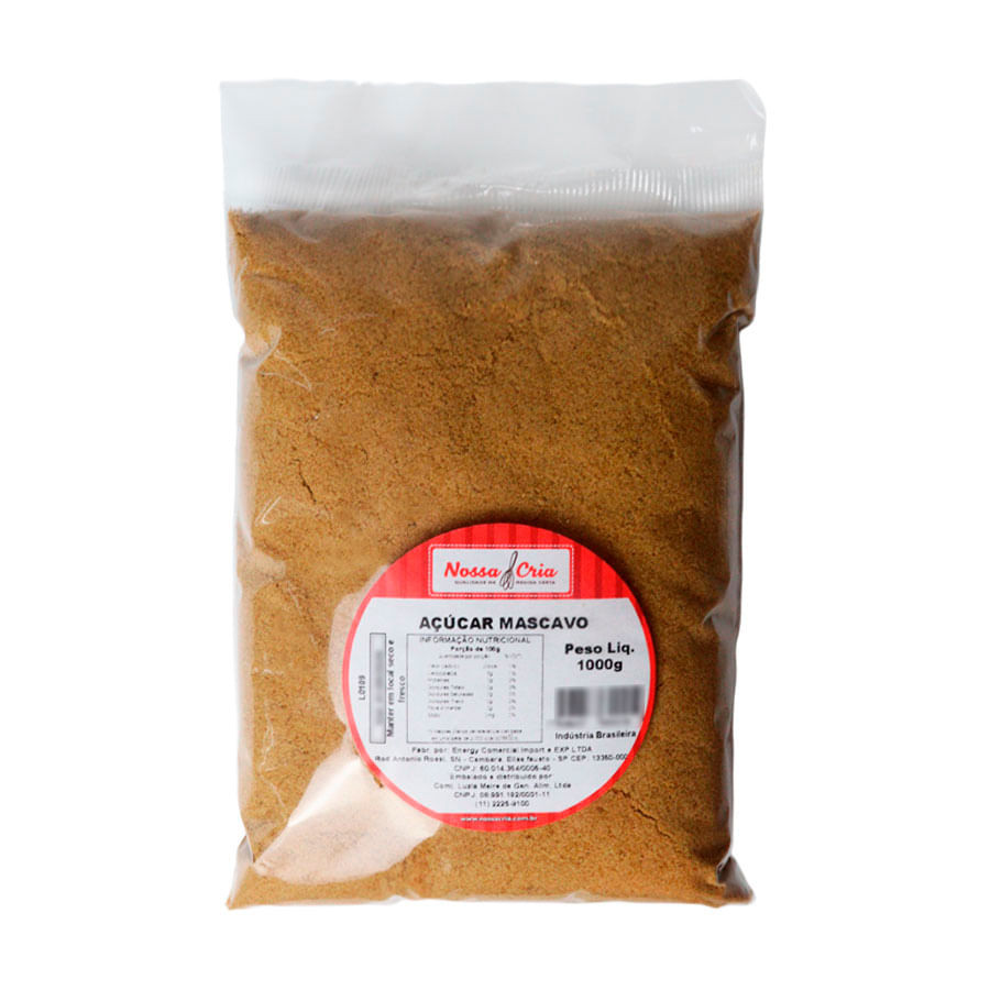 Açúcar Mascavo Nossa Cria 1Kg em Oferta na Shopee