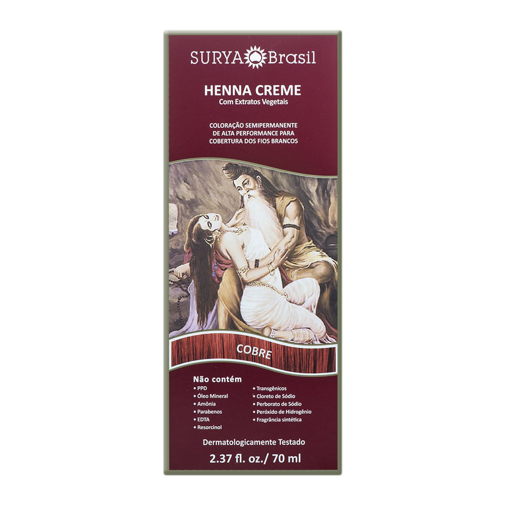 Henna Creme Surya Brasil Cobre kit