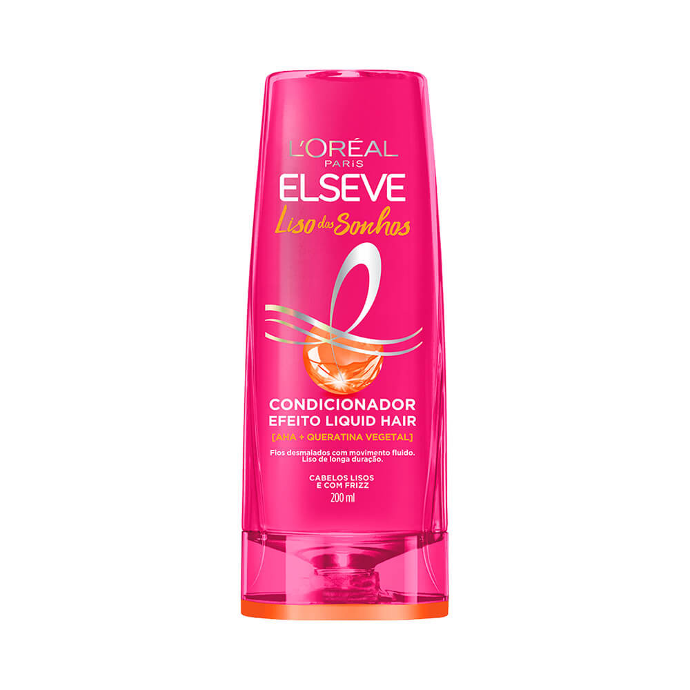 Condicionador Elseve Liso dos Sonhos Efeito Liquid Hair 200ml em Oferta na Shopee