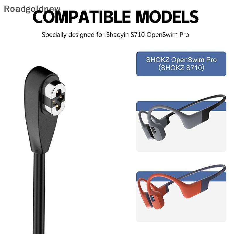 RGN Tipo C/Cabo Carregador USB Para Shokz OpenSwim Pro S710 Magnético De Fone De Ouvido De Condução Óssea S710 NW