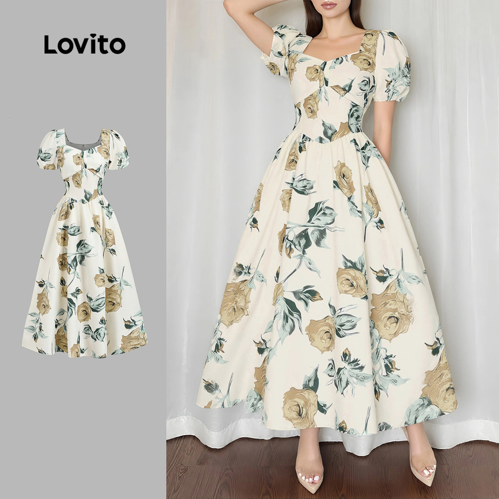 Lovito Vestido Casual De Férias Com Zíper E Nó Primavera/verão Para Mulheres L149LD264 em Oferta na Shopee