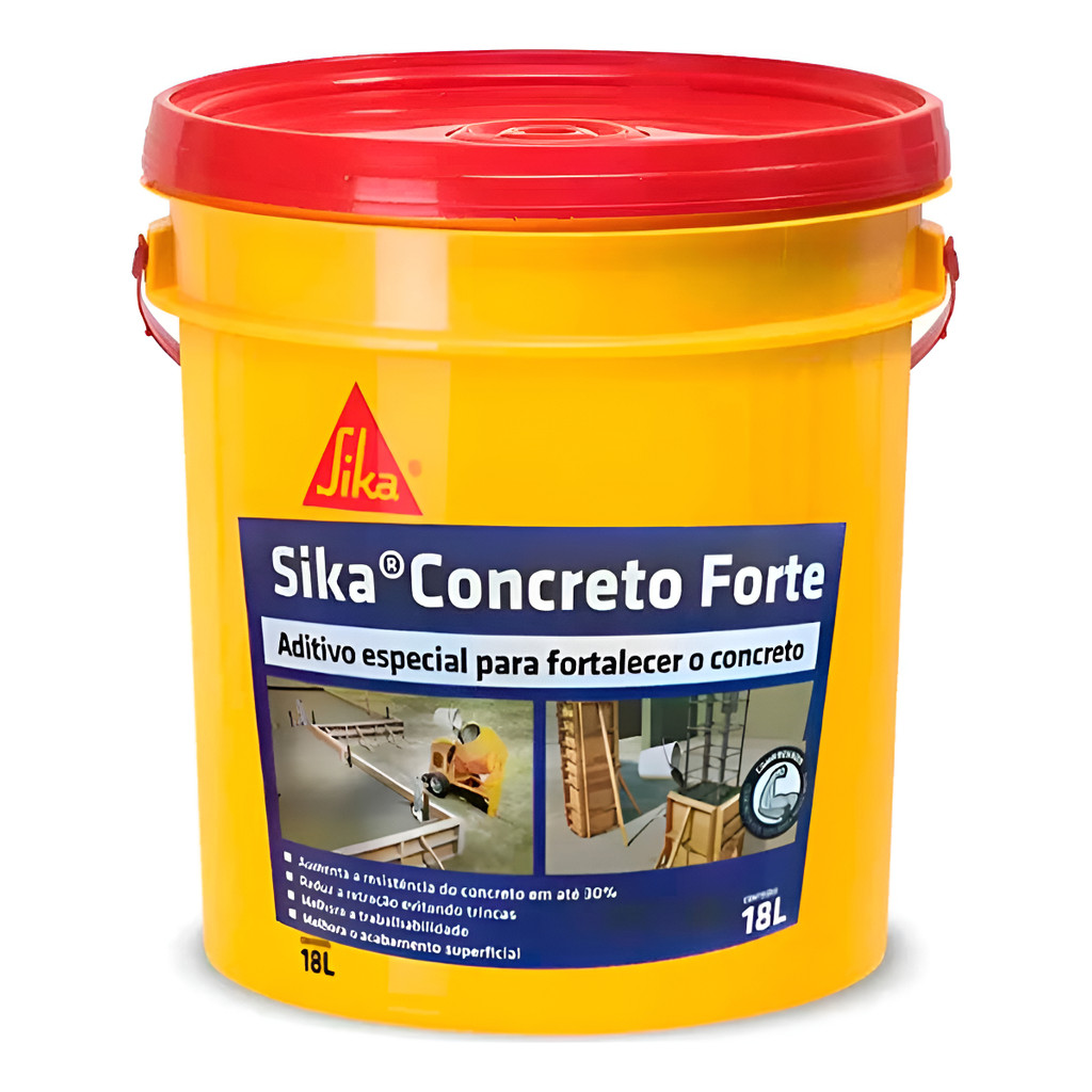 Sika Concreto Forte Aditivo Plastificante Para Concreto 18lt