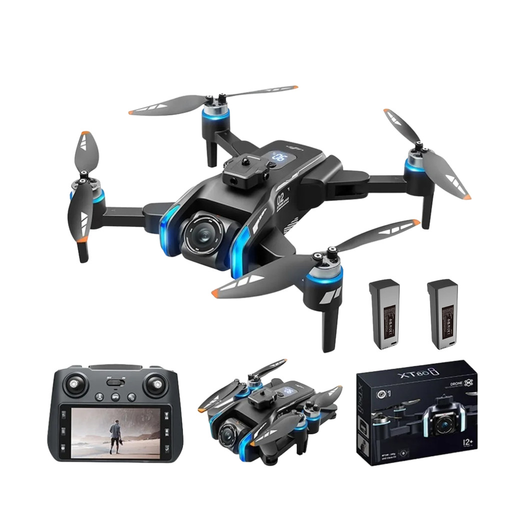 Drone Xt808 com Tela – Câmera Gps, Wi-Fi Fpv Motor Brushless, Evita Obstáculos - Miniatura 2