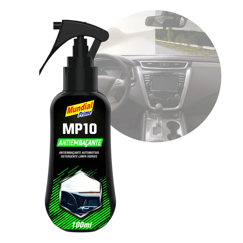 Antiembaçante Vidro Automotivo Spray 100ml Proteção Contra Neblina Chuva Umidade Parabrisa Viseira