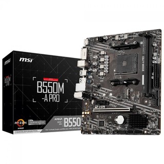 Placa Mãe MSI B550M-A PRO - AMD Ryzen AM4 - DDR4 - Matx - M.2 - Hdmi/dvi