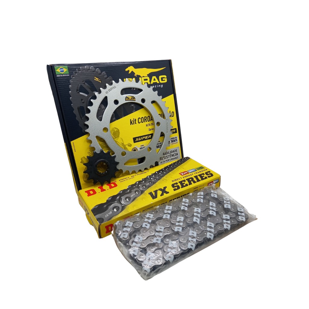 Kit Relação Durag Didvx3 Kawasaki Ninja 400 Z400 2018 A 2021