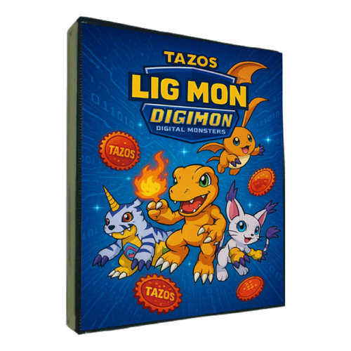 Album Fichário Pasta Digimon Lig Mon Sem Folhas