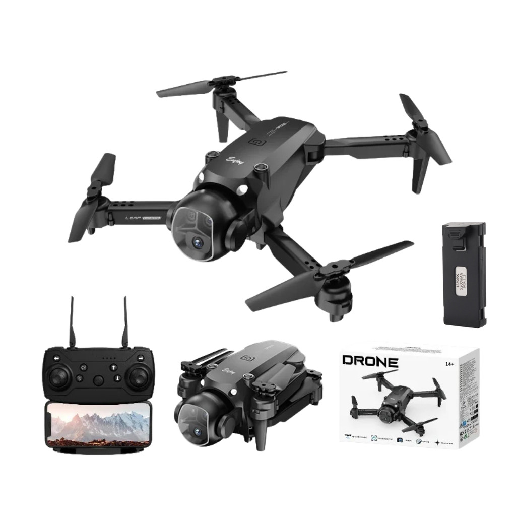 Drone H20/E4 – Câmera Dupla, Wi-Fi, Fluxo Óptico, 1 Bateria