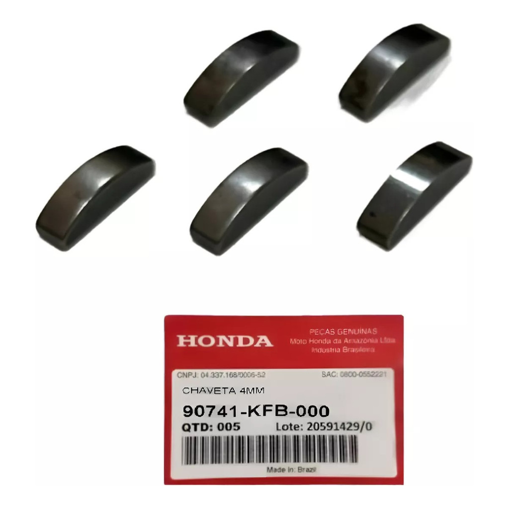 Chaveta Virabrequim Magneto Honda Pop 100/110 Original 5 Pçs