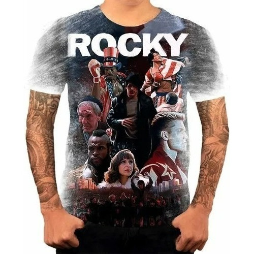 Camiseta Camisa Rocky Balboa Sylvester Stallone Masculina 4