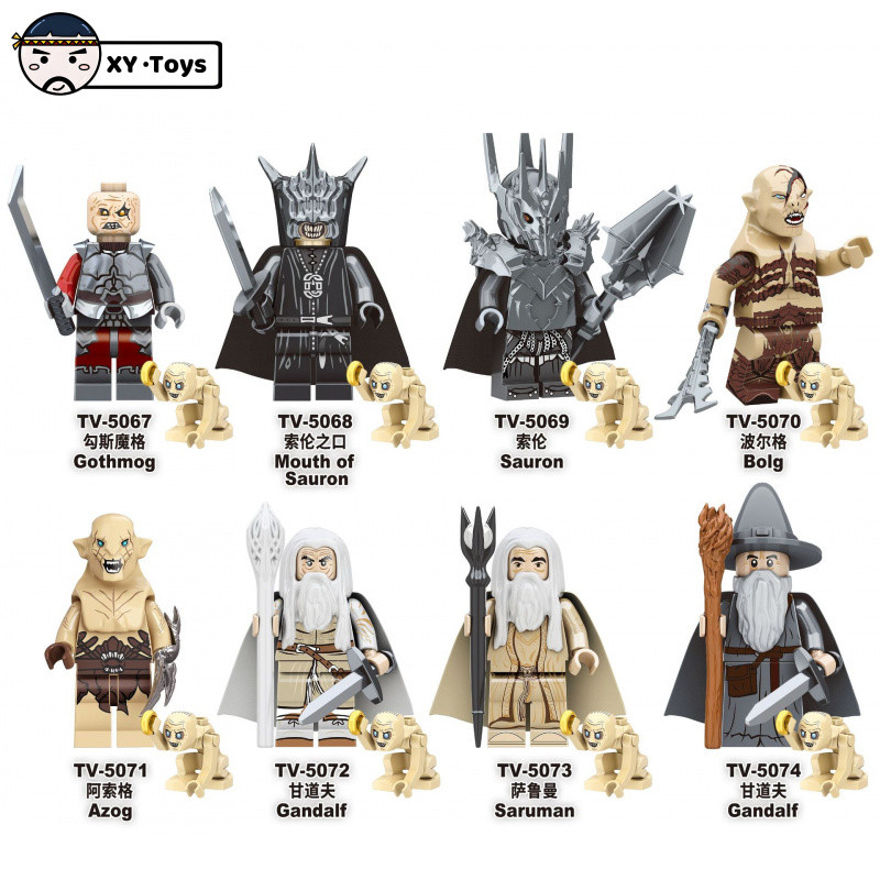 Menino brinquedo decoração de mesa presente aniversário assistente decoração demônio rei blocos de construção em Oferta na Shopee