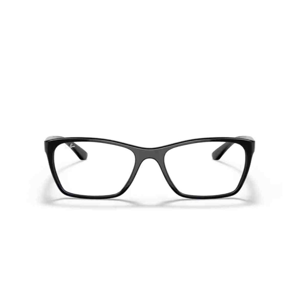 Armação de Grau Ray Ban Retangular Preto 0RX7033L 2000  54