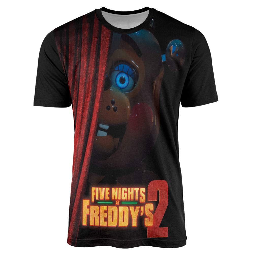 Camisa FNAF Five Nights At Freddy's 2 Filme Movie Jogo Toy Freddy Fazbear Pizza