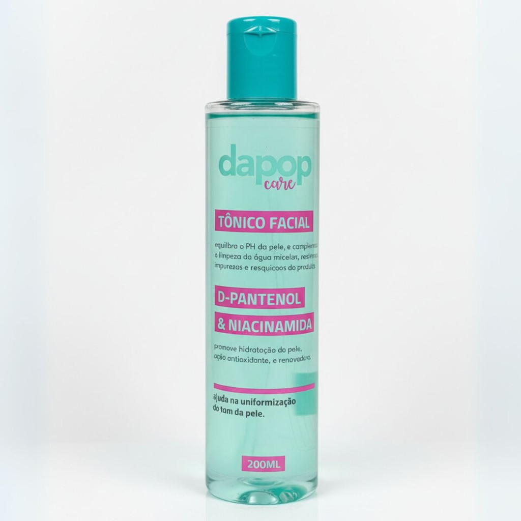 Tónico Facial D-Pantenol & Niacinamida Equilibra o PH da Pele 200ml - Dapop