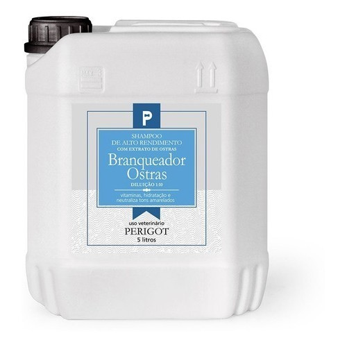 Shampoo Branqueador Ostras Perigot 5 Litros Para Cães e Gatos Profissional Banho e Tosa