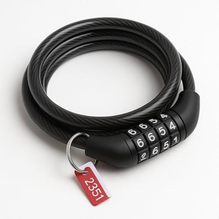 Cadeado De Segurança Bike Moto Estepe Cabo De Aço Trava Com Segredo Cor Preto 1 Metro x 8 mm em Oferta na Shopee