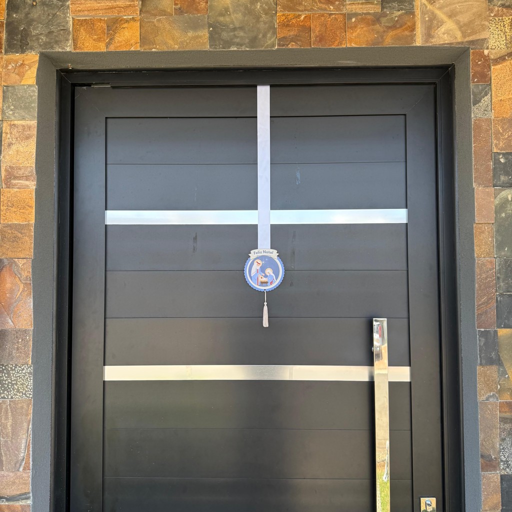 Escapulário de Porta Luz do Natal – MDF com Resina e Tassel - 120cm