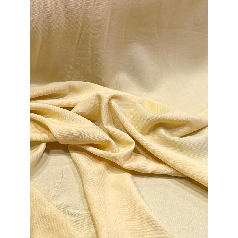 Tecido Viscose Premium Maquinetada Viscose Sarjada Bege