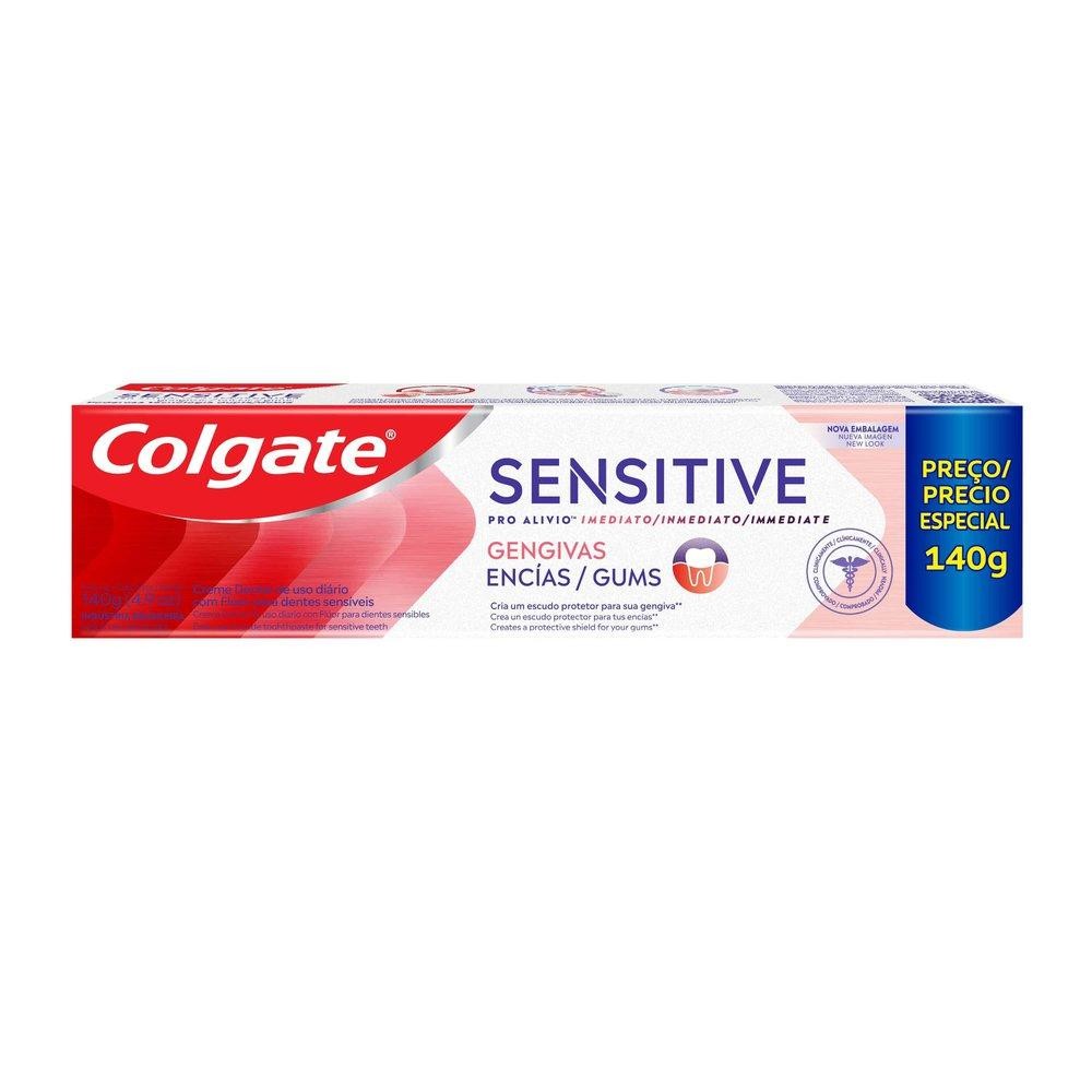 CREME DENTAL COLGATE SENSITIVE PRO ALÍVIO IMEDIATO GENGIVAS 140G em Oferta na Shopee