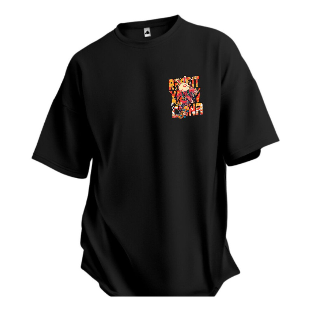 Camiseta Oversized Masculino Academia Coelho Aesthetic Gring