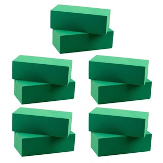 Kit 10 Espuma Fenólica Floral Tijolinho 20x9x6 – Absorve até 1,5L | Arranjos Flores Naturais