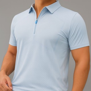Camisa Polo Dry Fit - Tecido Fresco C/ ziper - POLIAMIDA PREMIUM em Oferta na Shopee