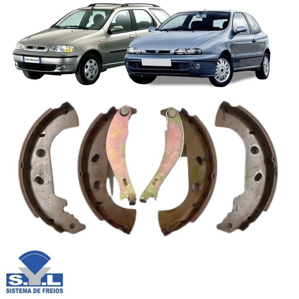 Sapata De Freio Traseira Brava 2000 A 2003 / Marea 2000 A 2007 / Marea Weekend 2000 A 2007 / Palio Weekend 1997 A 2009