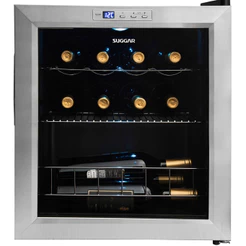 Adega Suggar Lyon 13 Garrafas Preta Inox 110V AD1511IX