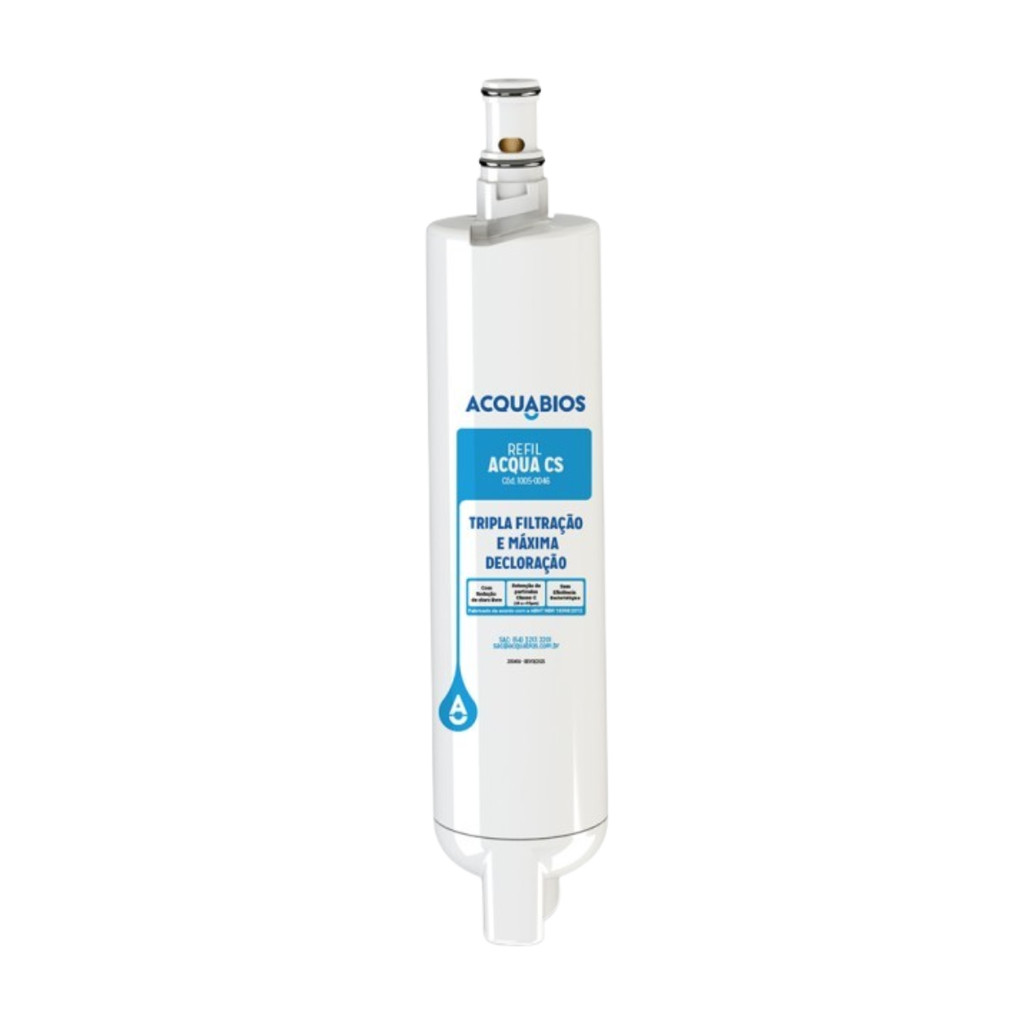 Refil Filtro para Purificadores de  Água Consul  Acqua Cs Acquabios Cor Branco