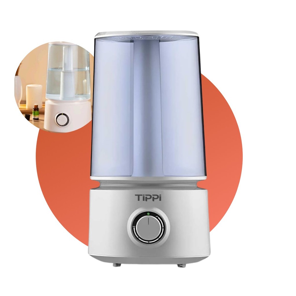 Umidificador De Ar Tippi Ultrassônico 20w Difusor 2,5 Litros Saída Silencioso Grande Profissional