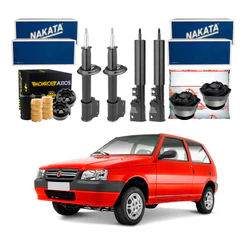 Kit Amortecedor Dianteiro Traseiro Uno 1.0 2005 A 2013