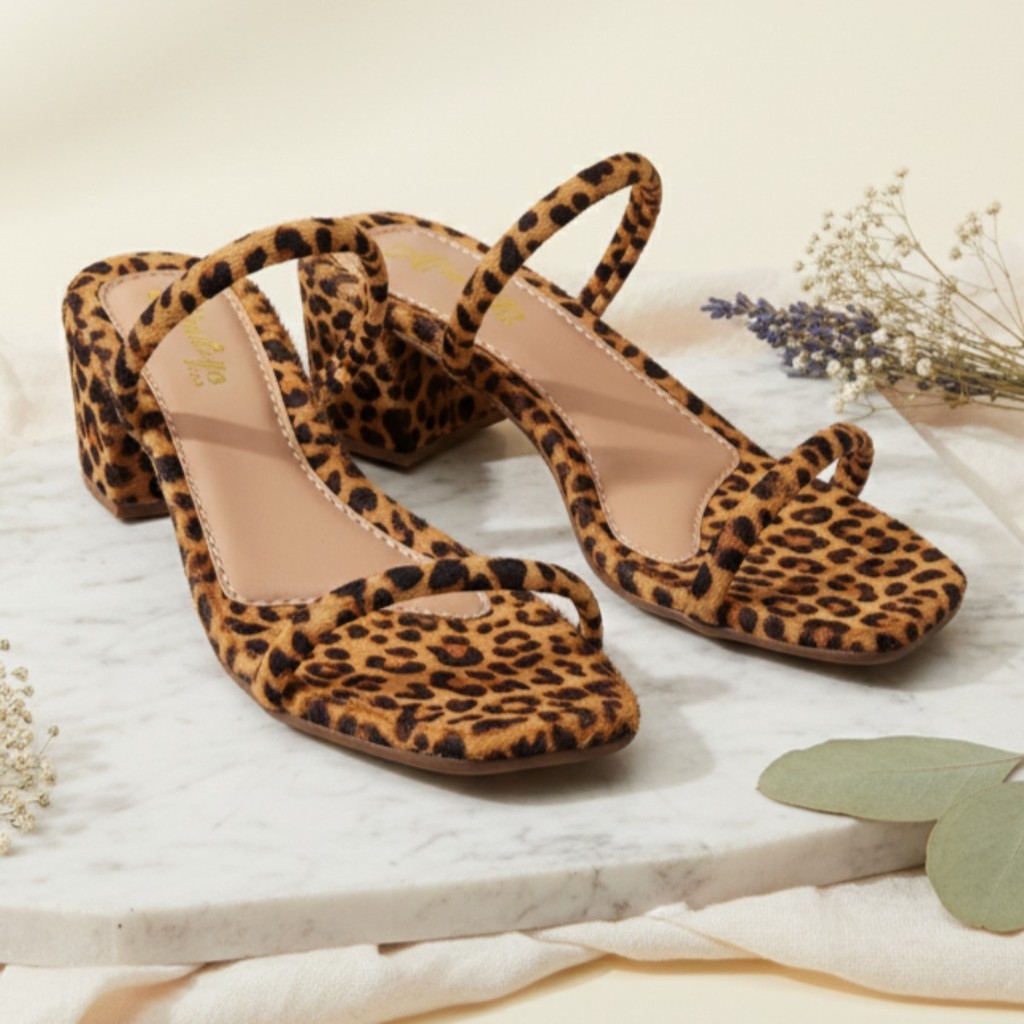 Sandália Feminina Saltinho Delicado Salto Médio Confortável Onça Priviatta em Oferta na Shopee