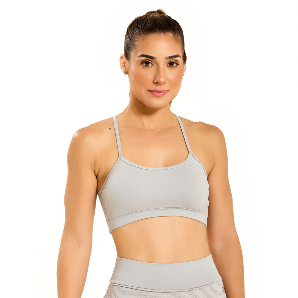 Top Light Cinza Claro SND Fitness