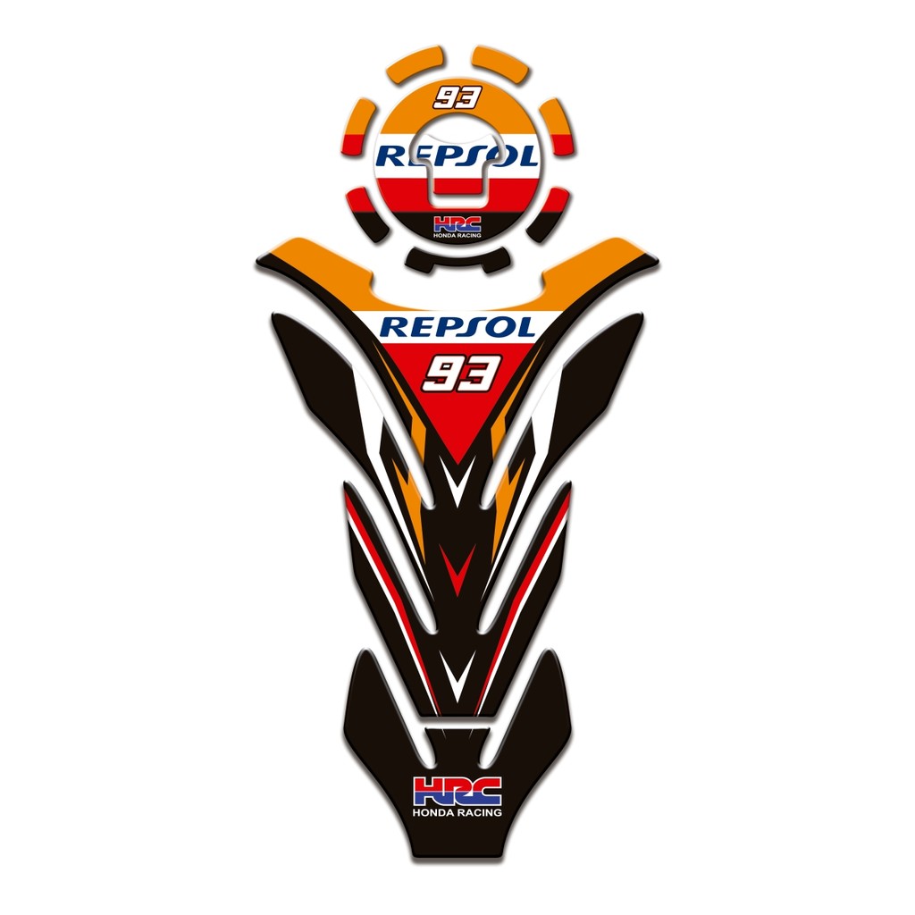Adesivo Protetor Tanque Tankpad e Bocal 3d Resinado para Moto Honda Cbr 600rr 600 RR MS060