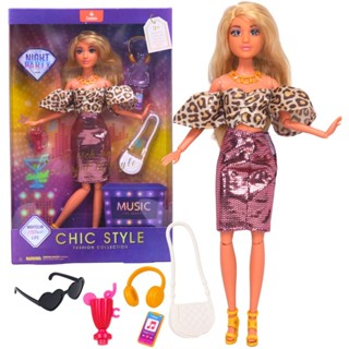 Boneca Loira Night Party Fashion Com Acessórios - Castela em Oferta na Shopee