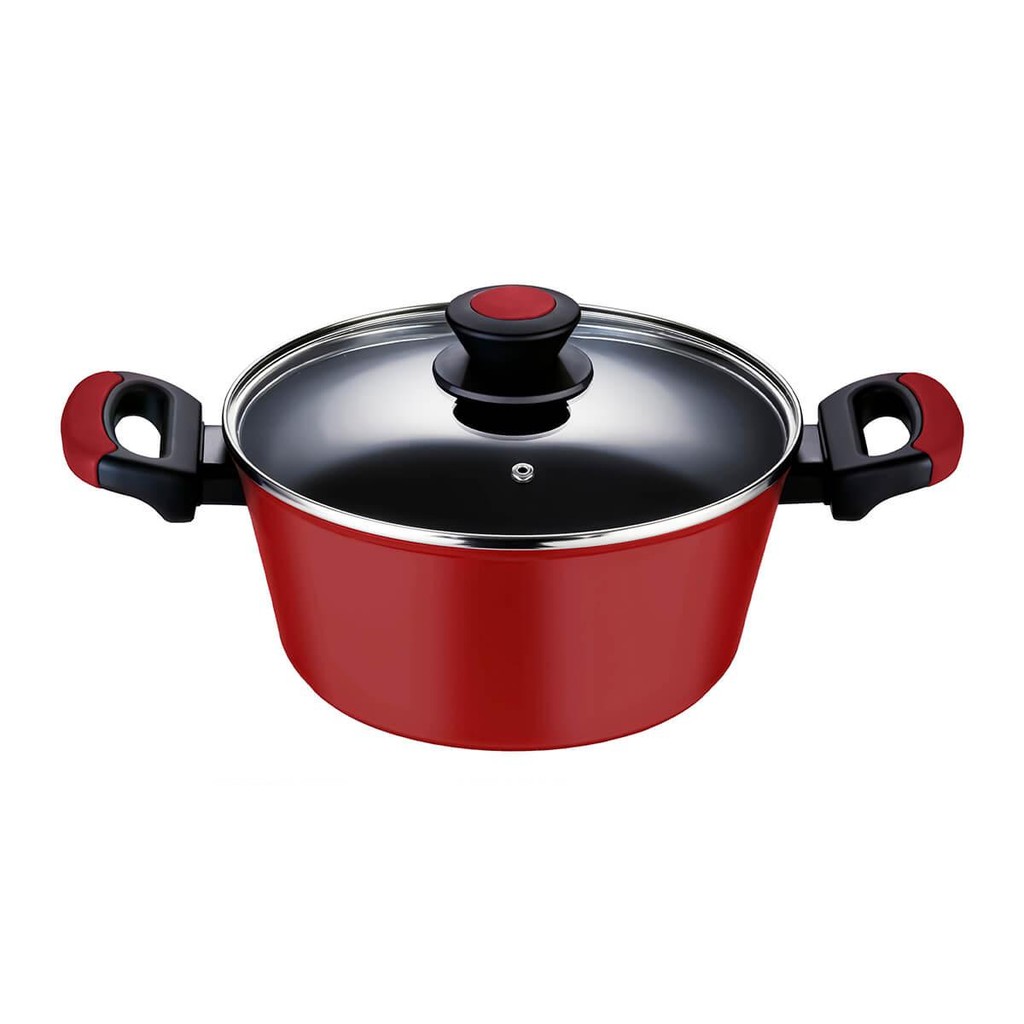 Caçarola em Alumínio Forjado 22cm Oxford Everyday Vermelho em Oferta na Shopee