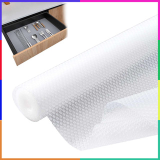 Forro Antiderrapante Para Gavetas e Armários, EVA, 500 x 45 cm, Trama Aberta, Lavável, Impermeável Para Organização