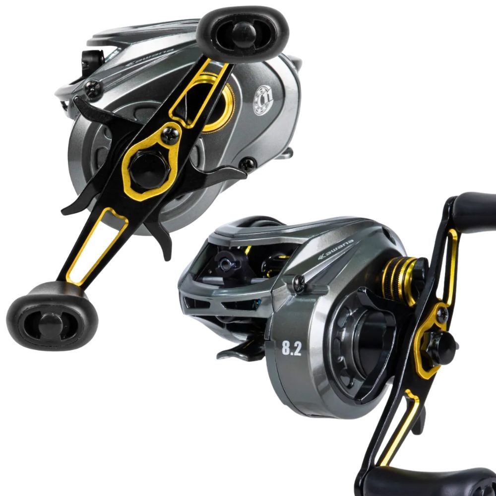 Carretilha Anti Cabeleira Kawana Lite 11 Rolamentos Drag 7kg Carretel Alumino Leve