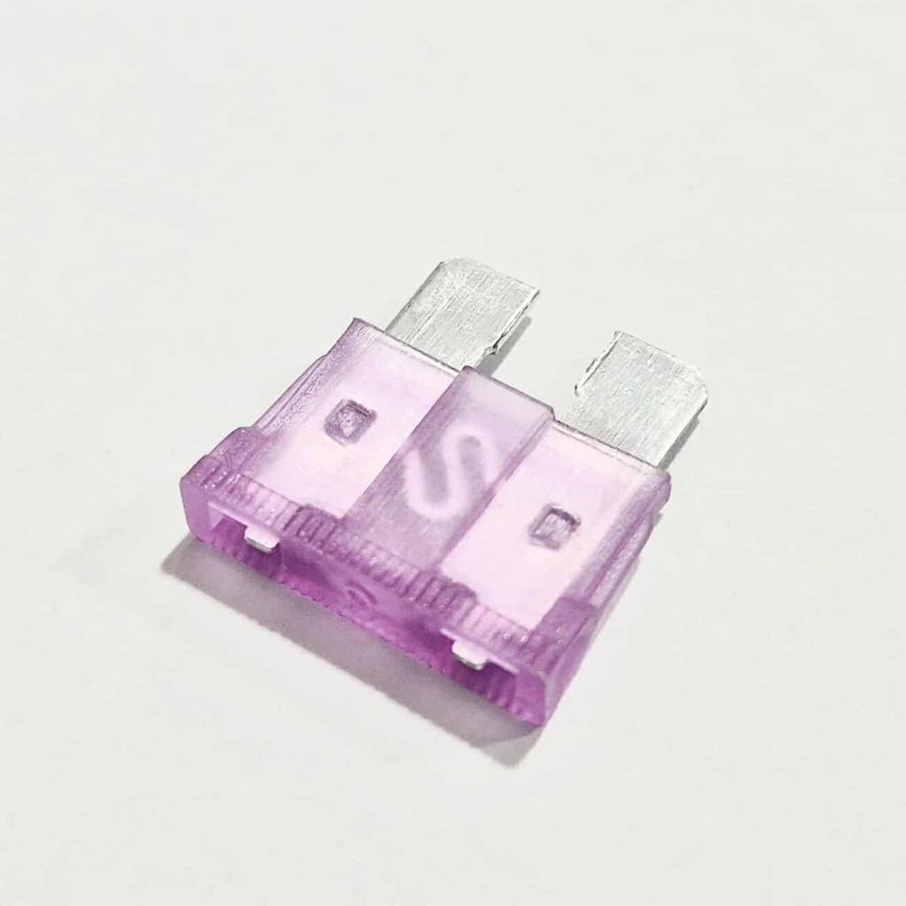 Fusível Automotivo 3A Padrão Roxo 18,6x12,2mm 67.097.1