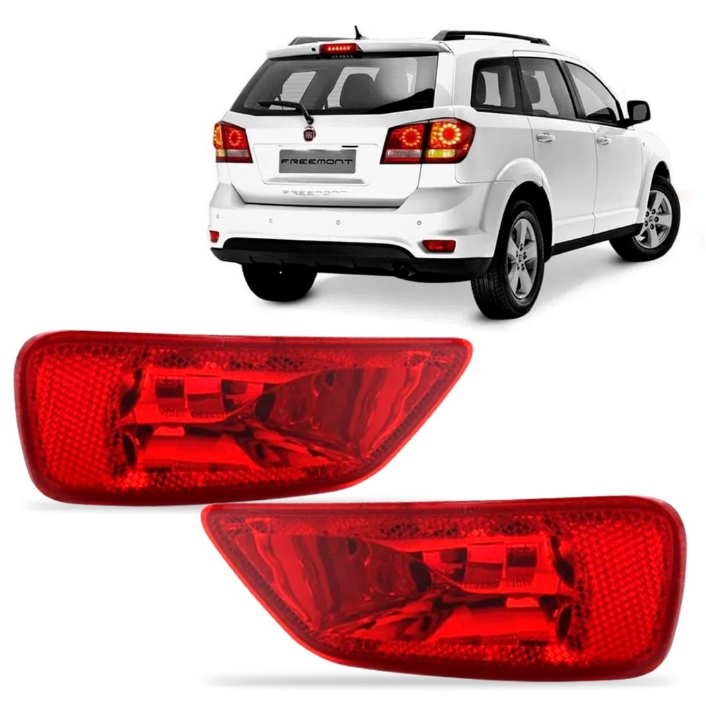 Refletor Parachoque Traseiro Journey Freemont 2011 2012 2013 2014 2015 2016 2017 2018 em Oferta na Shopee