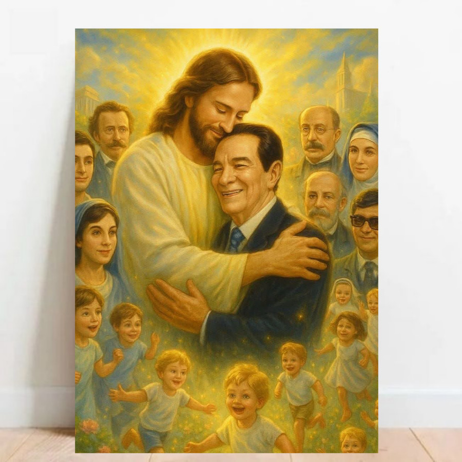Quadro Placa Decorativa Divaldo Franco Espiritismo Espiritualismo Religião Brasileira 01