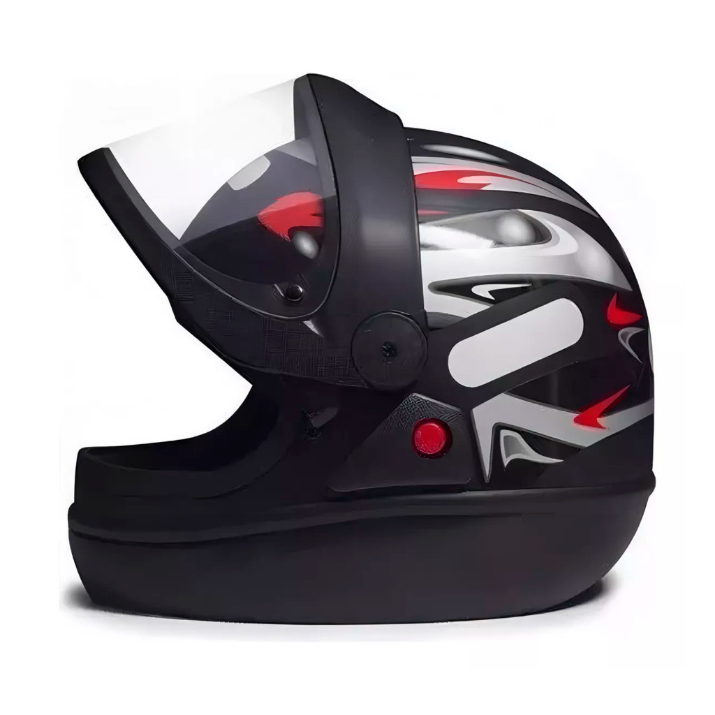 Capacete Moto Automático Fechado San Marino Taurus Unissex Original Viseira Cristal Antirrisco