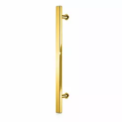 Puxadores Reto para Guarda Roupa e Armário Luxo Dourado Metal 40 cm