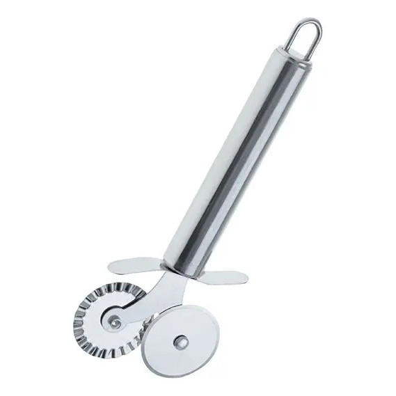 Cortador de Pizza Art House Carretilha Dupla Inox Aço Inox