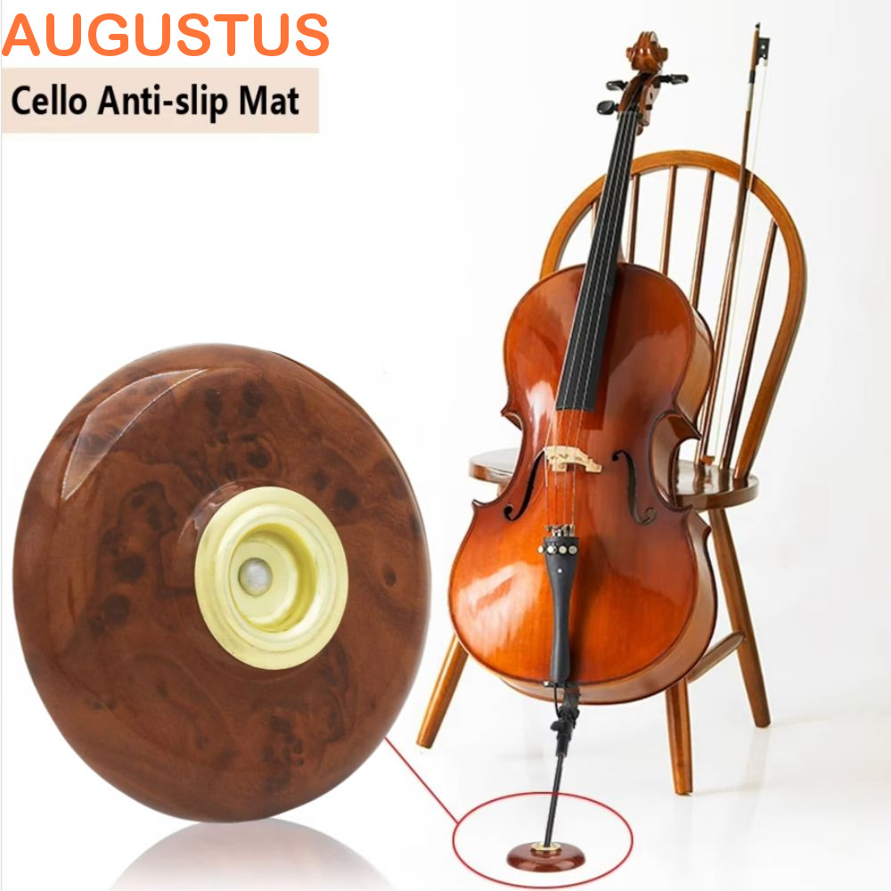 Tapete Antiderrapante Para Violoncelo AUGUSTUS , Suporte Com Pino Antiarranhões , Redondo