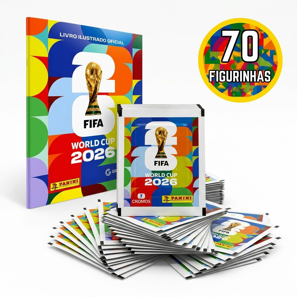 Kit 490 Figurinhas Do Álbum Copa Do Mundo Oficial Panini