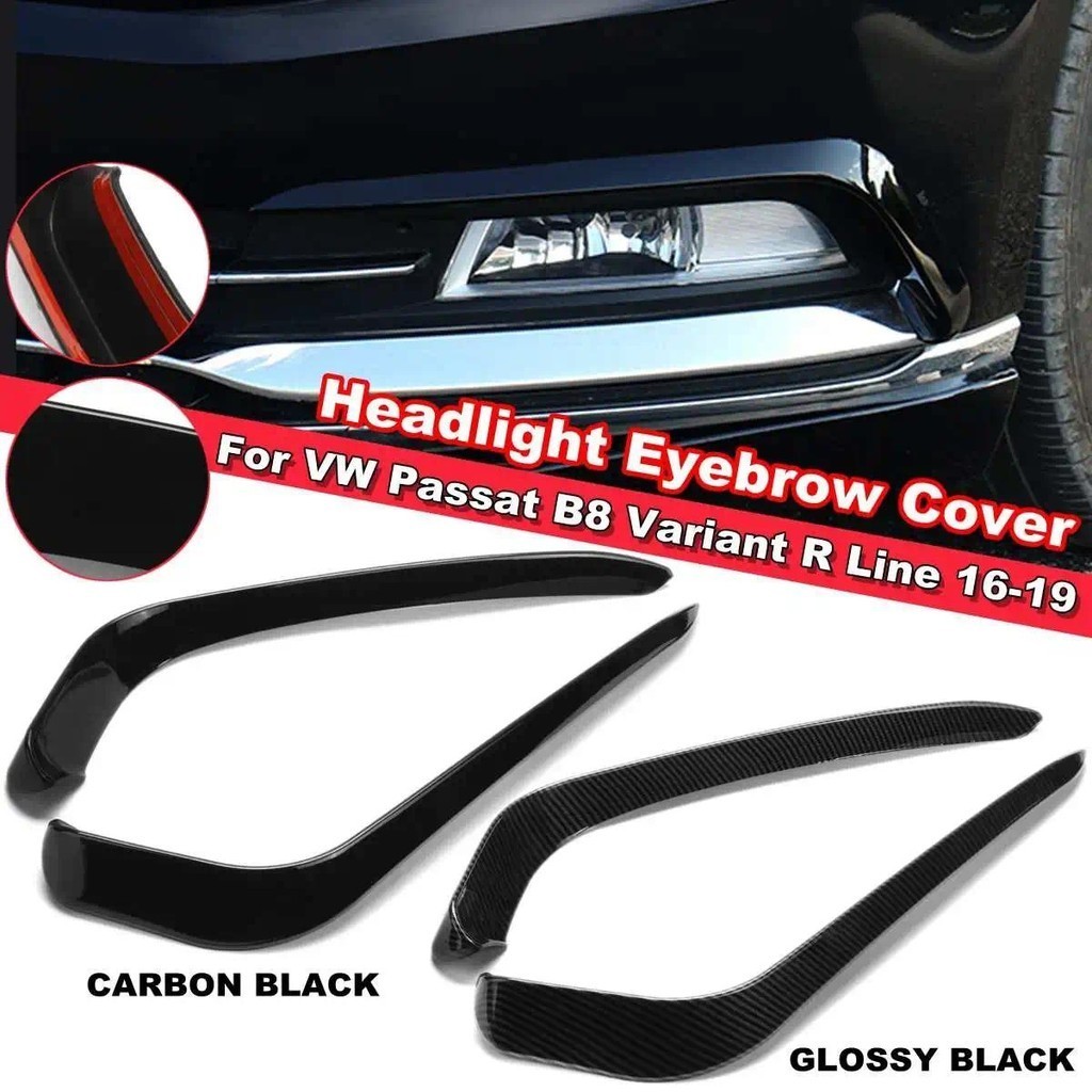 Amortecedor Dianteiro Luz De Nevoeiro Capa Vento Faca Spoiler Para VW Passat B8 Variante R Linha 2016 2017 2018 2019 1 P