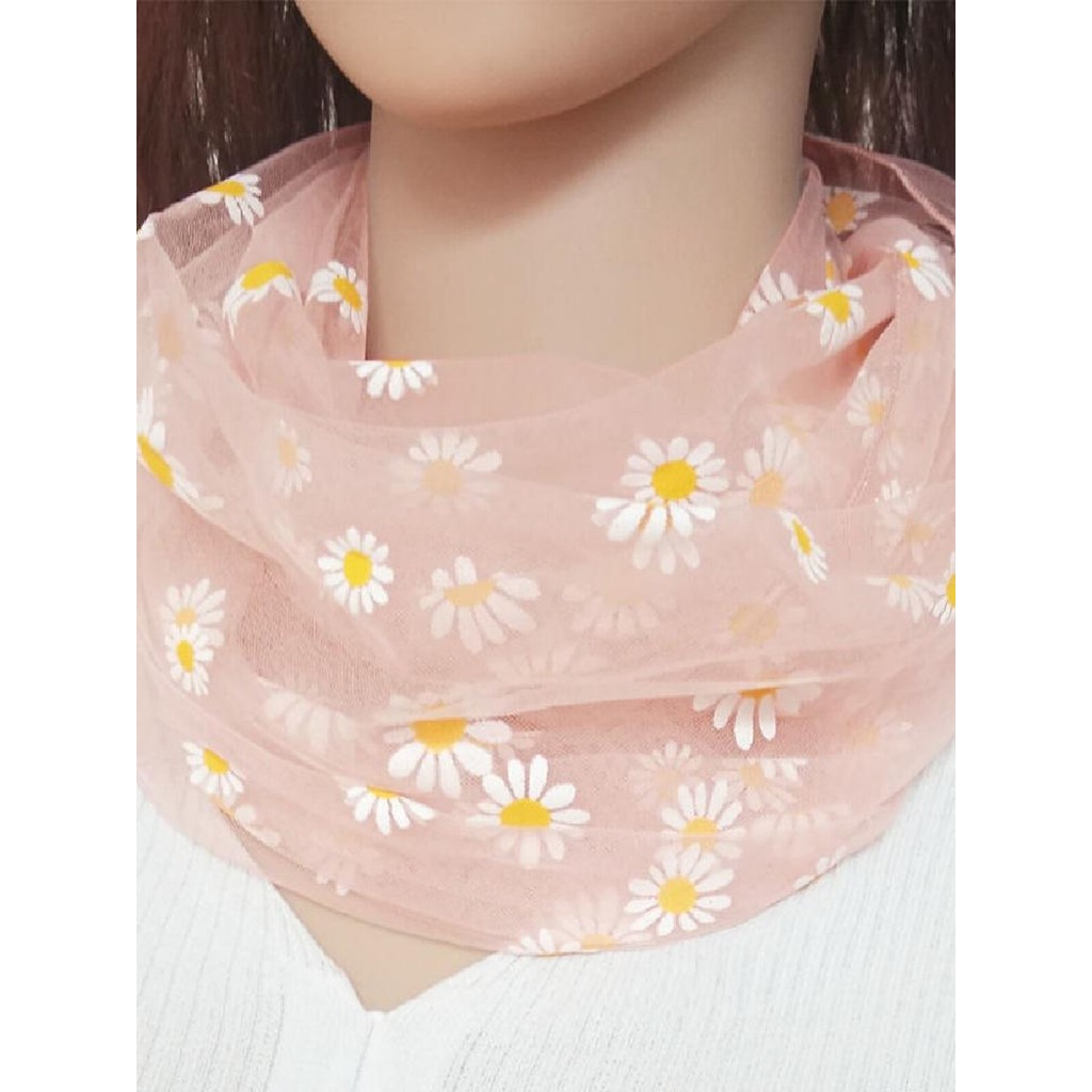 Super fada primavera verão doce cor gaze protetor solar proteção coluna Cervical cachecol pulôver feminino fino quatro e