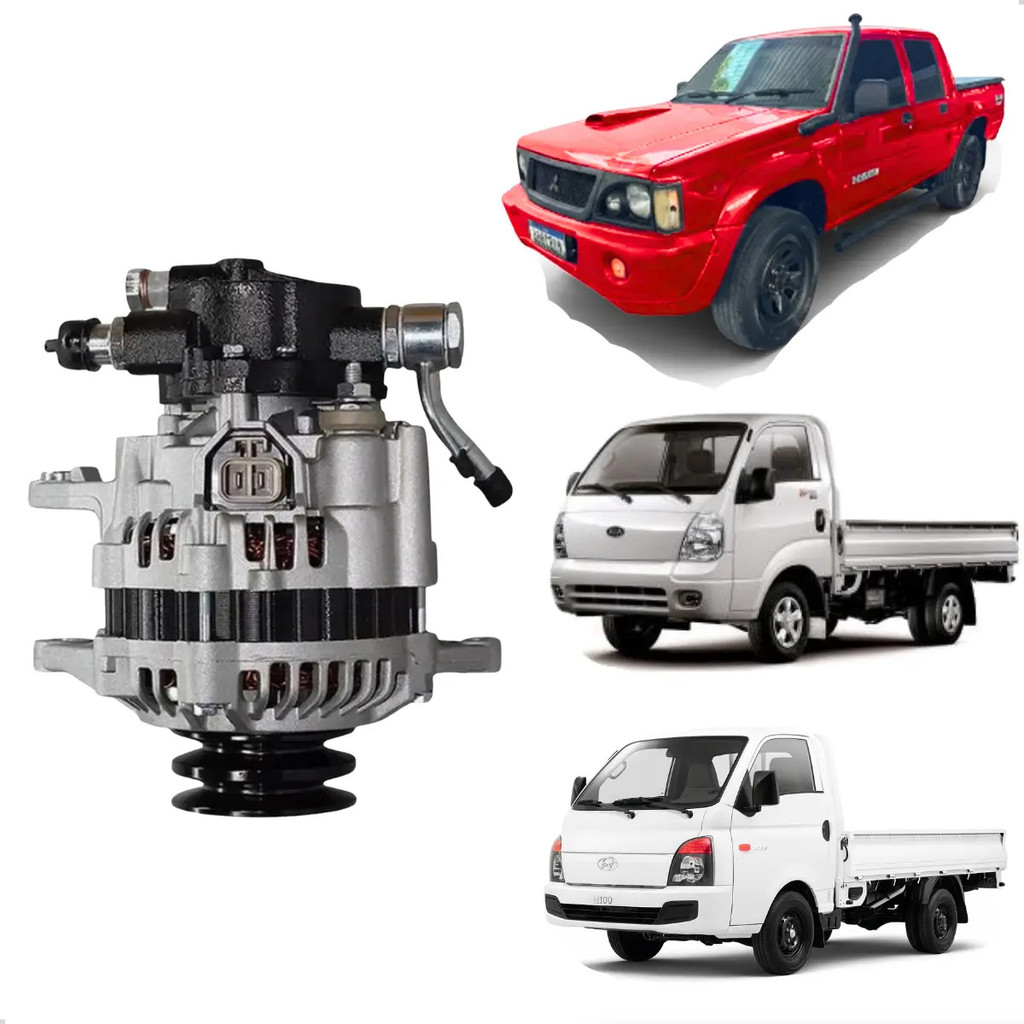 Alternador 90a L200 Outdoor 2.5 Diesel Bomba Vácuo